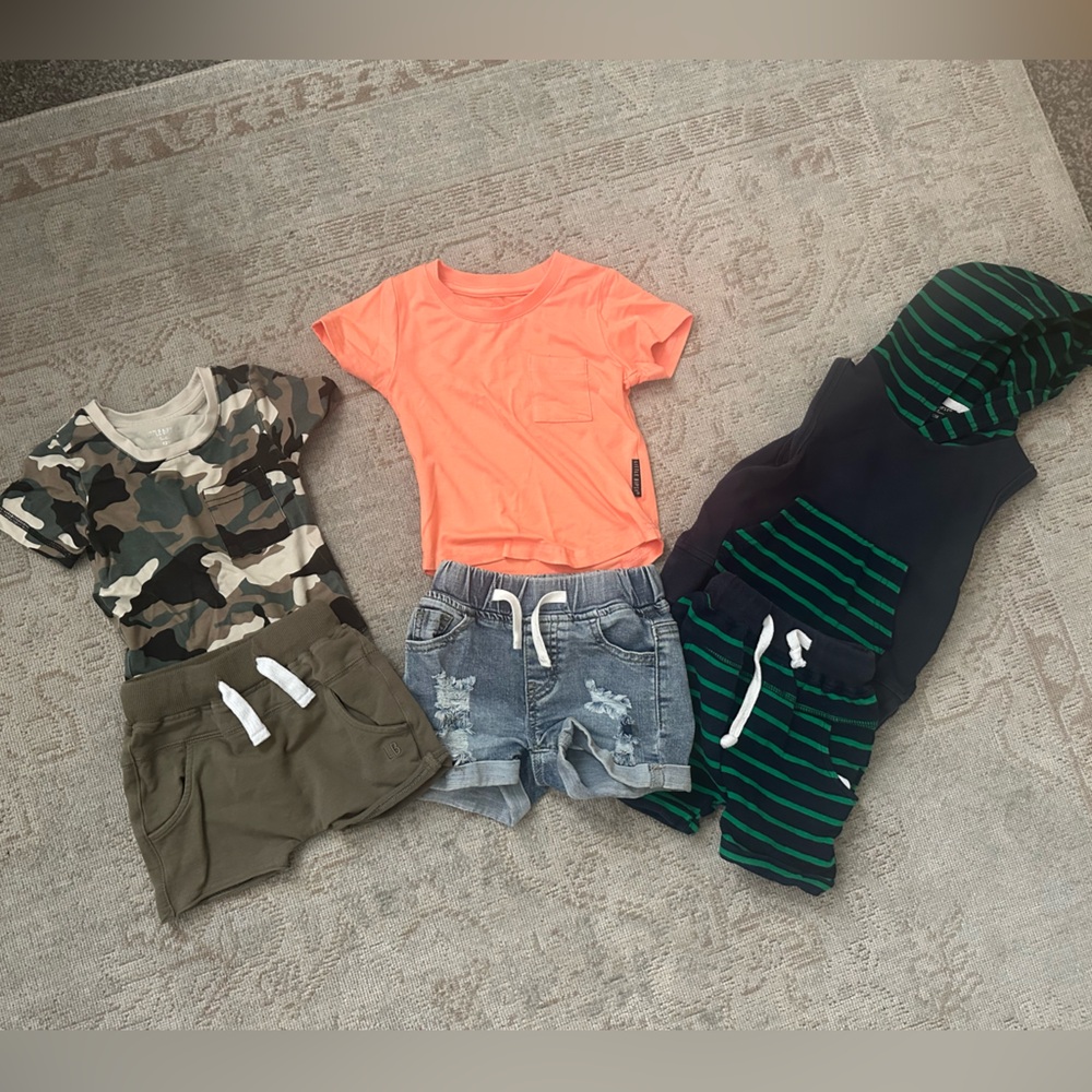 Little Bipsy LOT Size 6-12 months- tees & shorts